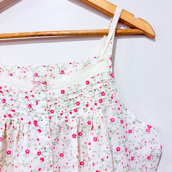 Vintage cream floral nightgown - Picture 3 of 5